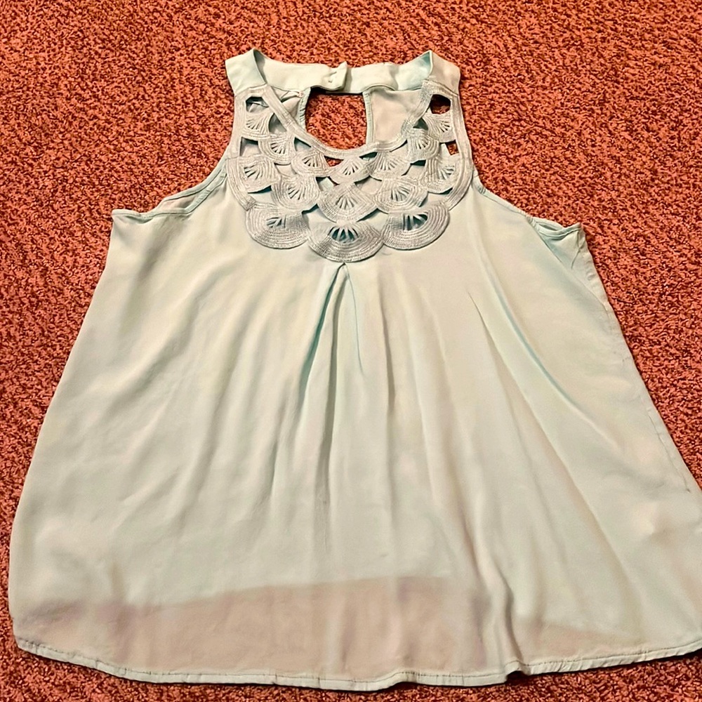 Maurice’s Brand, Ladies Rayon Tank, Mint Green, Size Large
